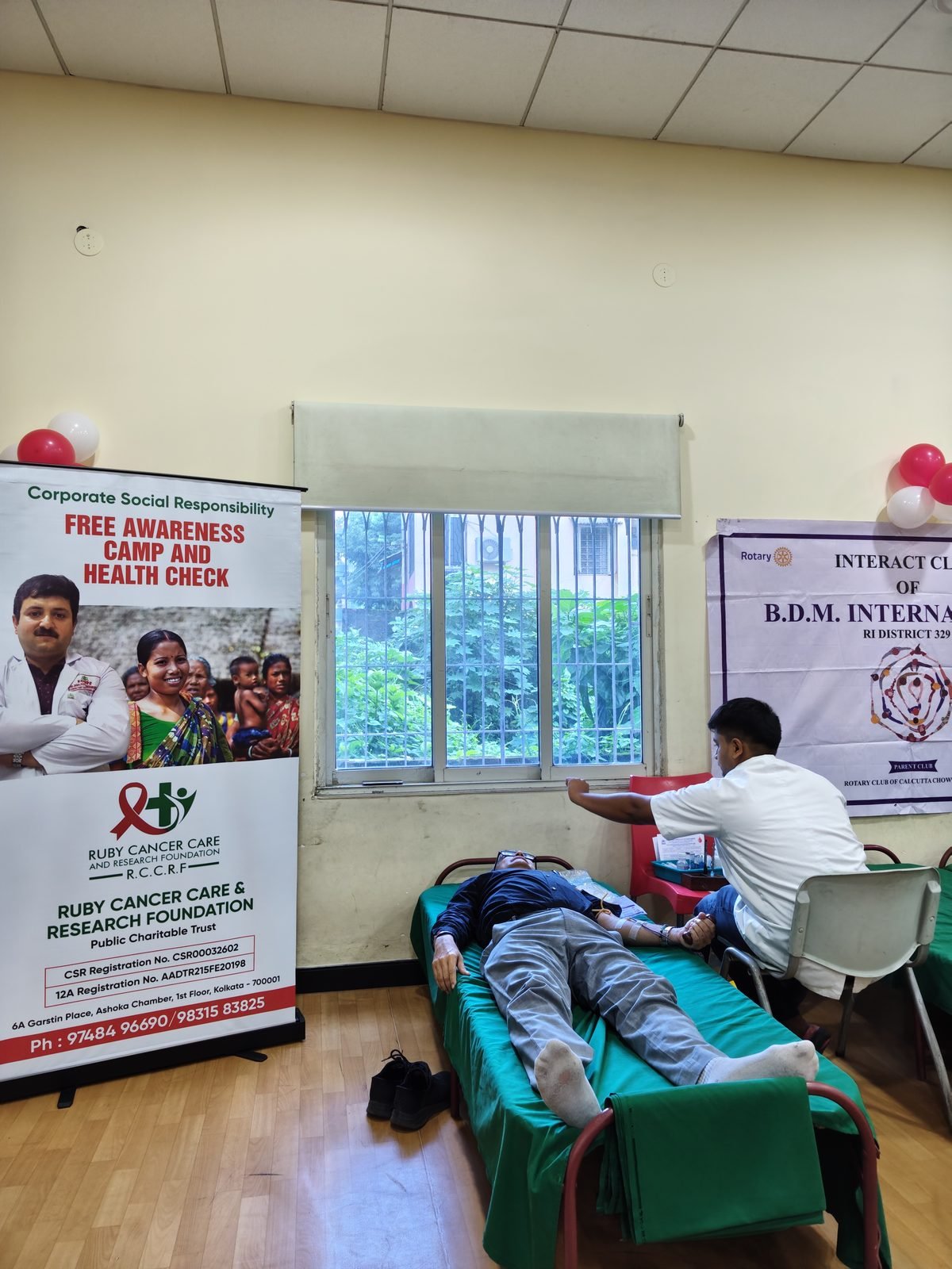 Blood Donation Camp at B.D.M. International School